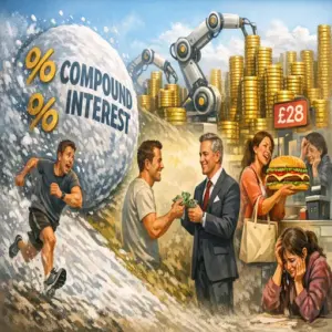 Regola Paga‑il‑Tuo‑Futuro spiegata con humour, scienza comportamentale e automazione. Scopri come piccole abitudini possono moltiplicare il reddito nel tempo.